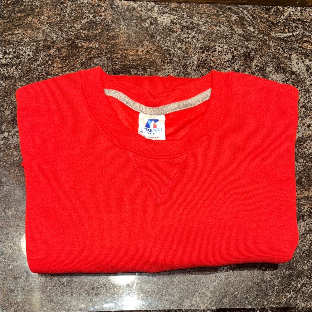 Russell Athletic Men's Vibrant Red Crewneck Sweater